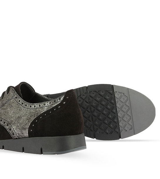 Womens Leather Lace-up Oxfords Parex