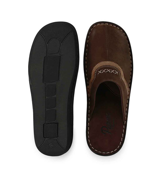 Ανδρικές Δερμάτινες Παντόφλες Σπιτιού Parex 10126299