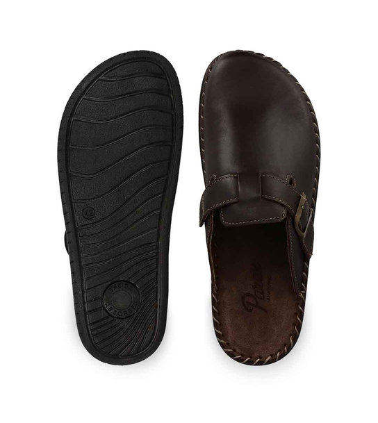 Mens Leather House Slippers Parex 10126300
