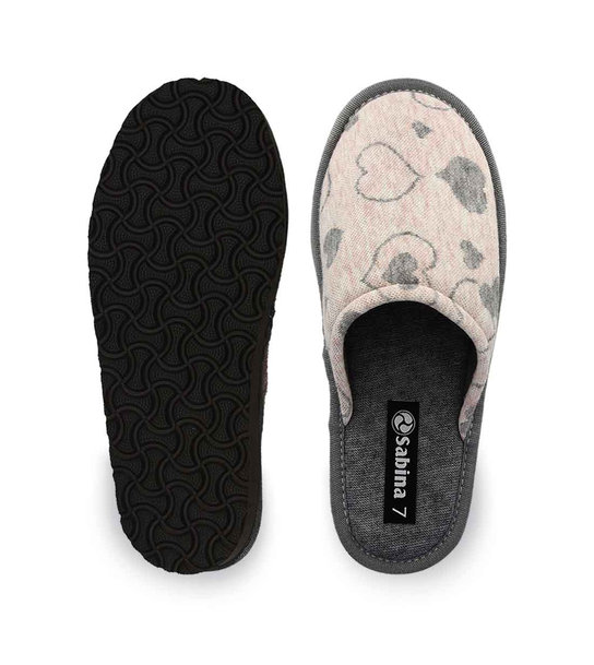 Γυναικείες Παντόφλες Σπιτιού Sabina με Καρδιές 10126416