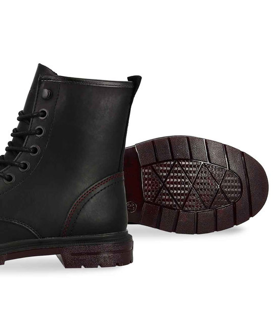 Womens Leather Ankle Boots Wrangler Wl22560A-062