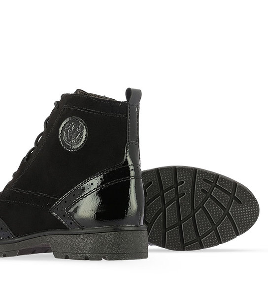 Womens Patent Ankle Boots Jana8-8-25265-21