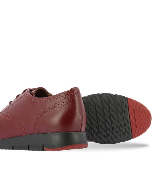 Womens Leather Lace-up Oxfords Parex